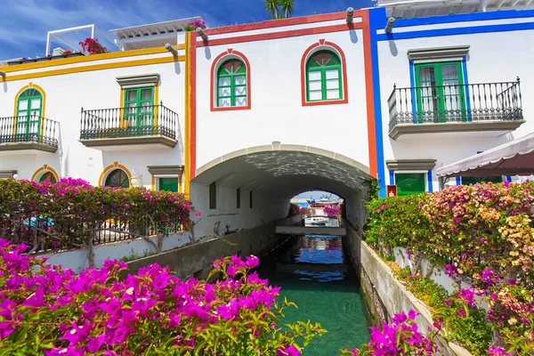 Architecture de Puerto de Mogan sur l'île de Gran Canaria — Photo