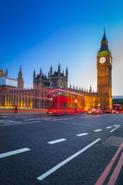 Londra sahne gece, Westminter Köprüsü