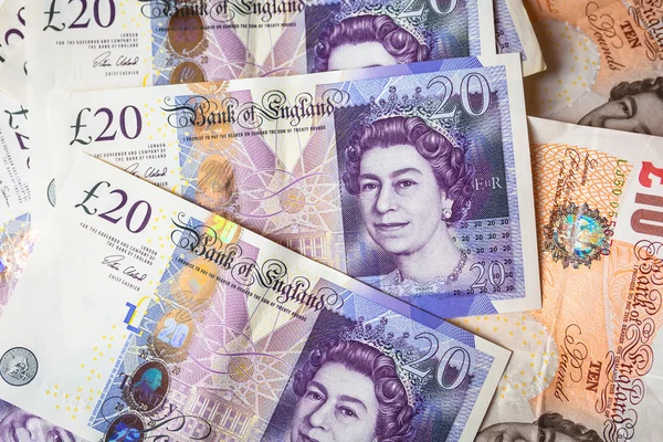 Stack of British Pounds — Stock Photo, Image