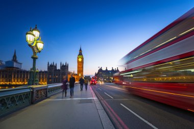 Westminster bridge Londra sahne