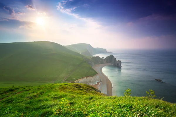 Durdle Door at the beach on the Jurassic Coast — 스톡 사진
