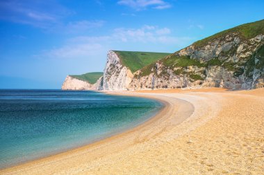 Dorset Jurassic Coast üzerinde Beyaz kayalıklar