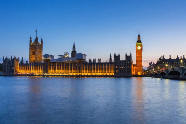 Big Ben i most westminsterski w Londynie — Zdjęcie stockowe