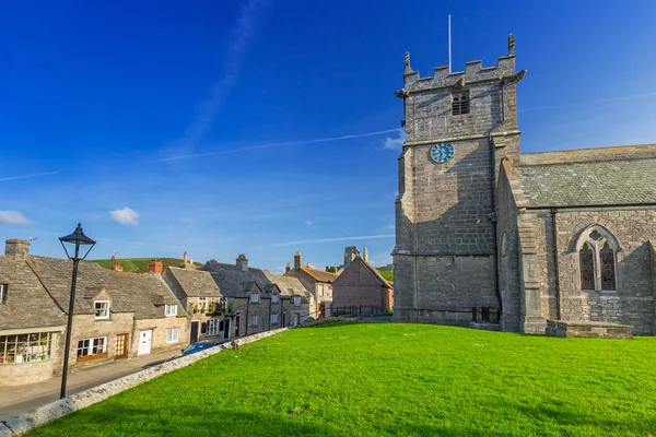 Architettura del villaggio Castello di Corfe nella contea di Dorset — Foto Stock