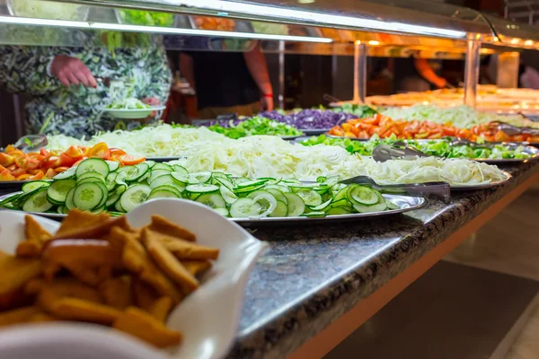 Gemüsebuffet im Restaurant — Stockfoto