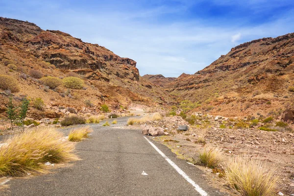 Cesta přes hory ostrova Gran Canaria — Stock fotografie