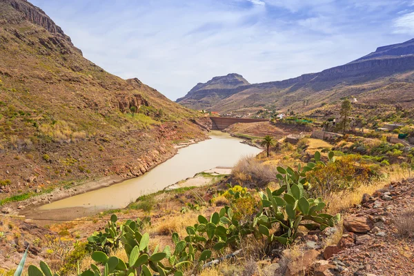 Montañas y valles de Gran Canaria isla — Foto de Stock