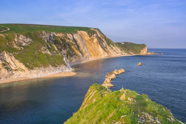 Vacker strand på det Jurassic Coast Dorset — Stockfoto