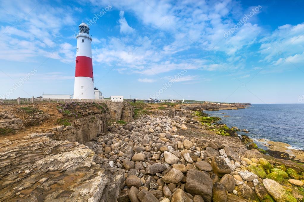 The Portland Bill Lighthouse on the Isle of Portland Stock Photo by ...
