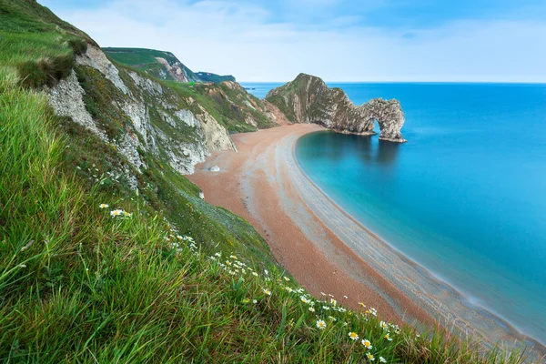 Porta Durdle na costa jurássica de Dorset — Fotografia de Stock