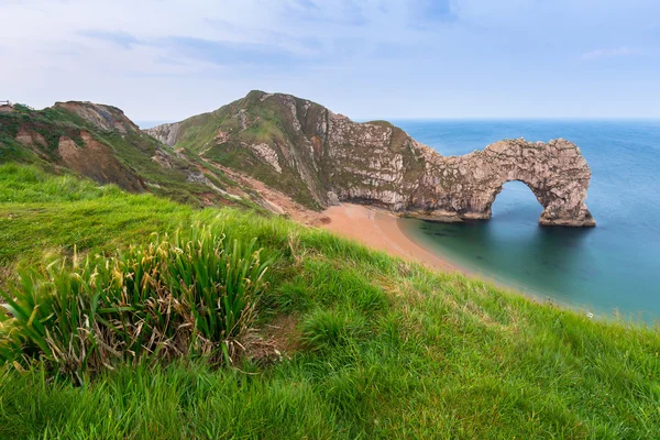 Porta Durdle na costa jurássica de Dorset — Fotografia de Stock