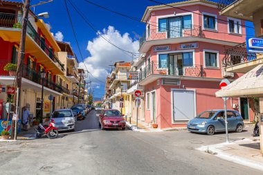 Zakynthos adasındaZante kasabasının sokakları, Yunanistan
