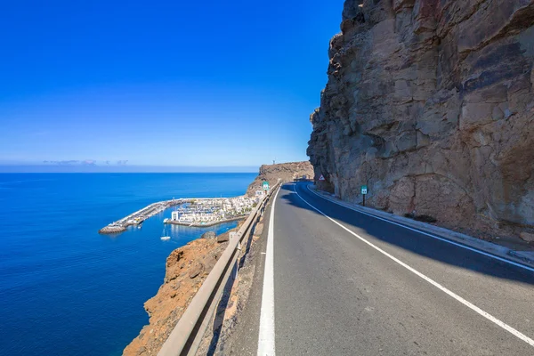 Coastline road on Gran Canaria island — Stock Photo, Image