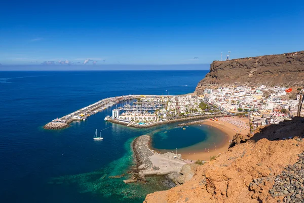 Cidade de Puerto de Mogan na costa de Gran Canaria — Fotografia de Stock