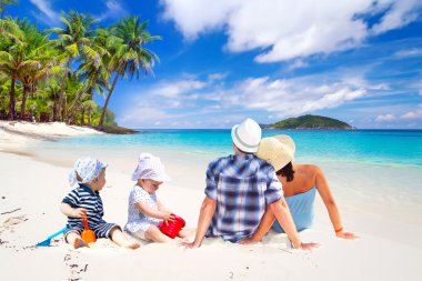 Güneş tatil tropikal plaj