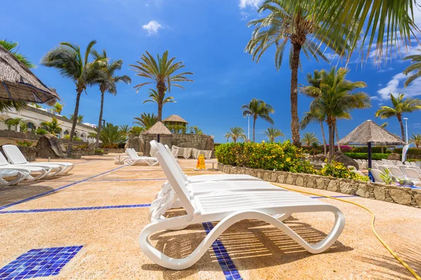 Feriados de sol no lago Taurito aquapark, Gran Canaria — Fotografia de Stock