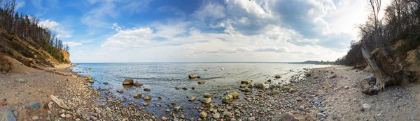 Panorama of Baltic Sea at the Orlowo cliff — Stock Photo, Image