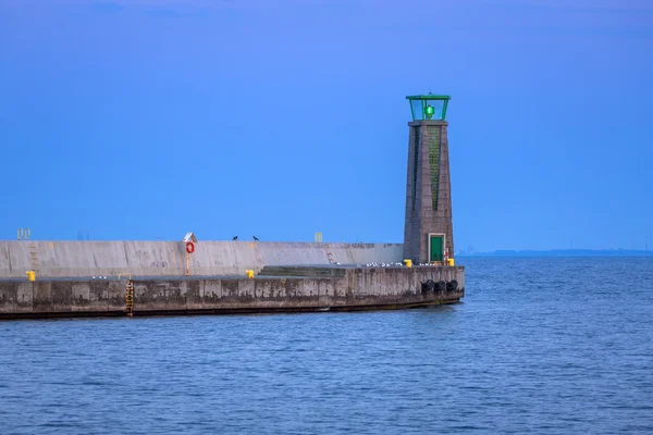 Lighthouse in Gdynia at Baltic sea — Stock Photo, Image