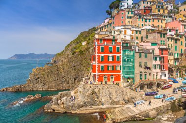 İtalya'da Riomaggiore köyü