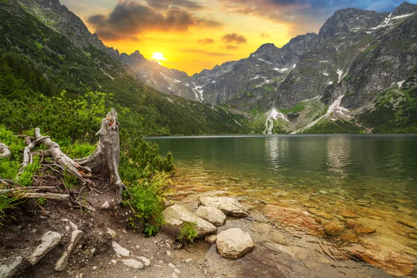 Montanhas Tatra ao pôr do sol — Fotografia de Stock