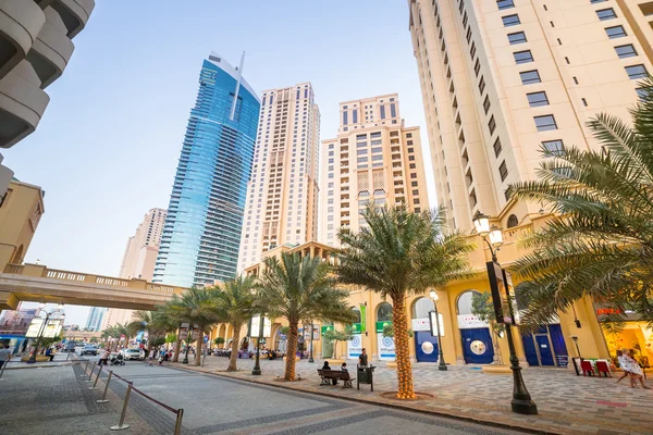Paisaje urbano de Dubai Marina, Emiratos Árabes Unidos — Foto de Stock