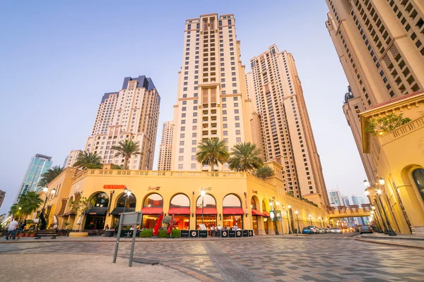 Paisaje urbano de Dubai Marina, Emiratos Árabes Unidos — Foto de Stock