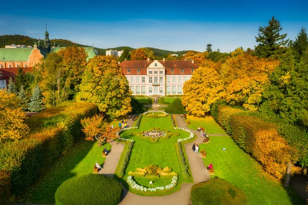 Hermoso Paisaje Del Parque Otoñal Gdansk Oliwa Polonia — Foto de Stock