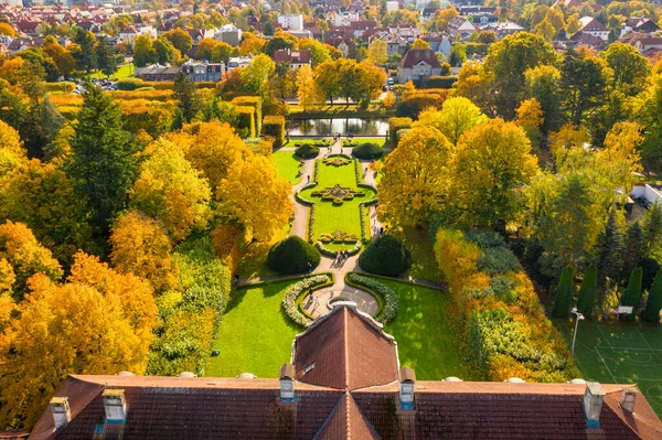 Beau Paysage Parc Automnal Gdansk Oliwa Pologne — Photo