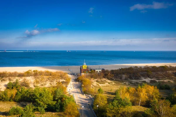 Baltic Sea Stogi Beach Autumnal Colors Gdansk Poland — Stock Photo, Image