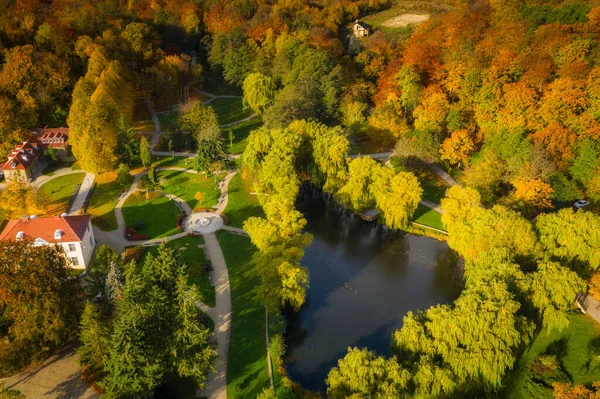 Hermoso Otoño Parque Gdansk Orunia Polonia — Foto de Stock