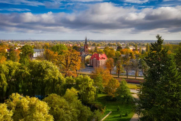 Красивая Осень Парке Гданьск Оруния Польша — стоковое фото