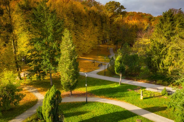 Bellissimo Autunno Nel Parco Danzica Orunia Polonia — Foto Stock