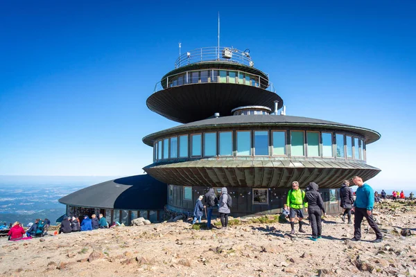 Sniezka Polonia Septiembre 2020 Observatorio Meteorológico Sniezka Las Montañas Karkonosze — Foto de Stock