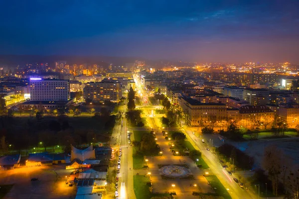 Paisaje Urbano Gdynia Junto Mar Báltico Atardecer Polonia — Foto de Stock