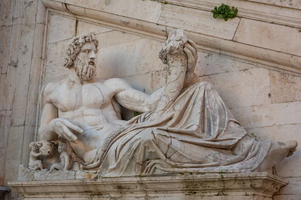 Roma Talya Ocak 2019 Roma Talya Daki Capitolium Meydanı Ndaki — Stok fotoğraf