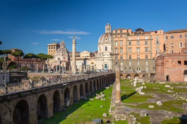 Руины Траянского Форума Риме Италия — стоковое фото