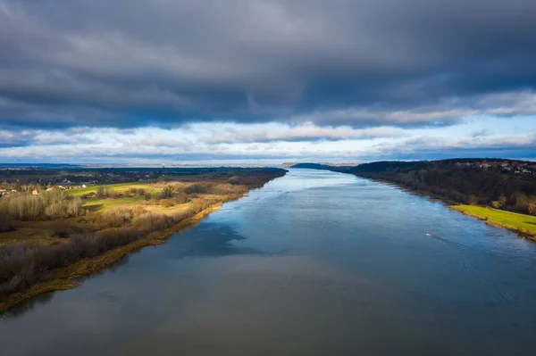 Landscape Vistula River Grudziadz Poland — Stock Photo, Image