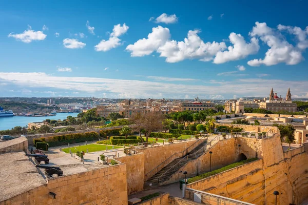 Vacker Arkitektur Valletta Stad Huvudstad Malta — Stockfoto