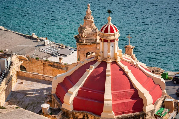 Schöne Architektur Der Stadt Valletta Hauptstadt Von Malta — Stockfoto