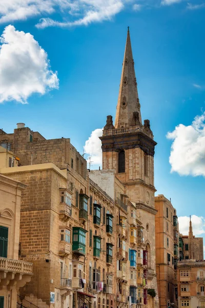 Architettura Della Città Valletta Malta — Foto Stock