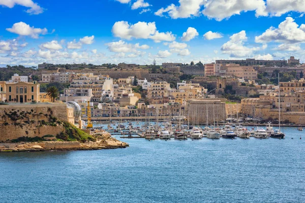 Incredibile Architettura Mura Della Città Valletta Capitale Malta — Foto Stock