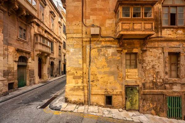 Gyönyörű Építészet Valletta Város Málta Fővárosa — Stock Fotó