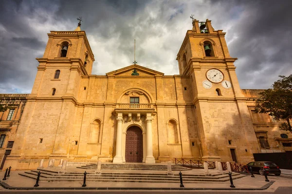 Bellissima Architettura Della Città Valletta Capitale Malta — Foto Stock