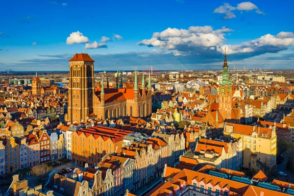 Schöne Architektur Der Danziger Altstadt Polen — Stockfoto