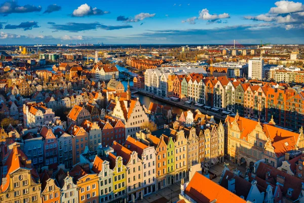 Hermosa Arquitectura Del Casco Antiguo Gdansk Polonia — Foto de Stock