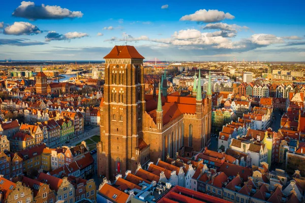 Hermosa Arquitectura Del Casco Antiguo Gdansk Polonia — Foto de Stock