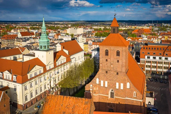 Grudziadz Ciudad Sobre Río Vístula Sol Tarde Polonia — Foto de Stock