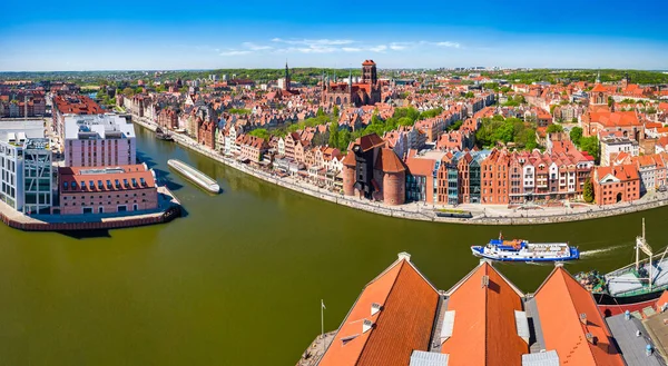 Krásná Architektura Starého Města Gdaňsku Létě Polsko — Stock fotografie