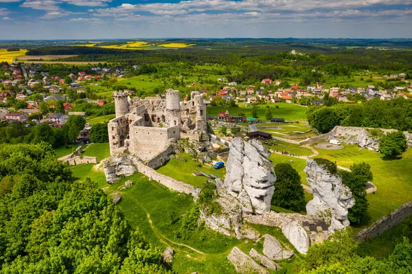 Rovine Del Castello Ogrodzieniec Nella Regione Centro Meridionale Della Polonia — Foto Stock