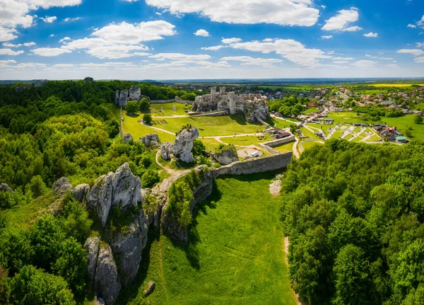 Ruínas Castelo Ogrodzieniec Região Centro Sul Polónia — Fotografia de Stock